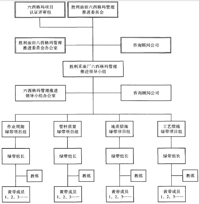 某采油廠六西格瑪結(jié)構(gòu)圖